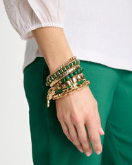 Chico's For Sale Green Green Jade Stone Charm Bracelet