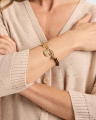 Chico's Online Neutral Neutral Link Charm Bracelet