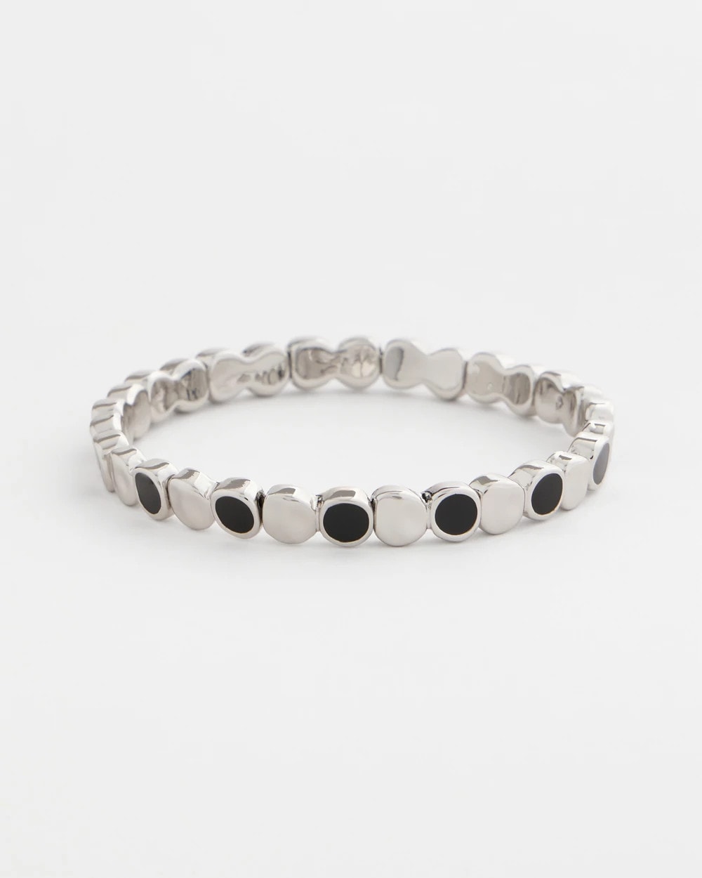 Chico's On Sale Black Black Mini Circle Stretch Bracelet