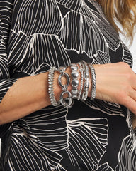 Chico's Online Silver Open Link Toggle Bracelet