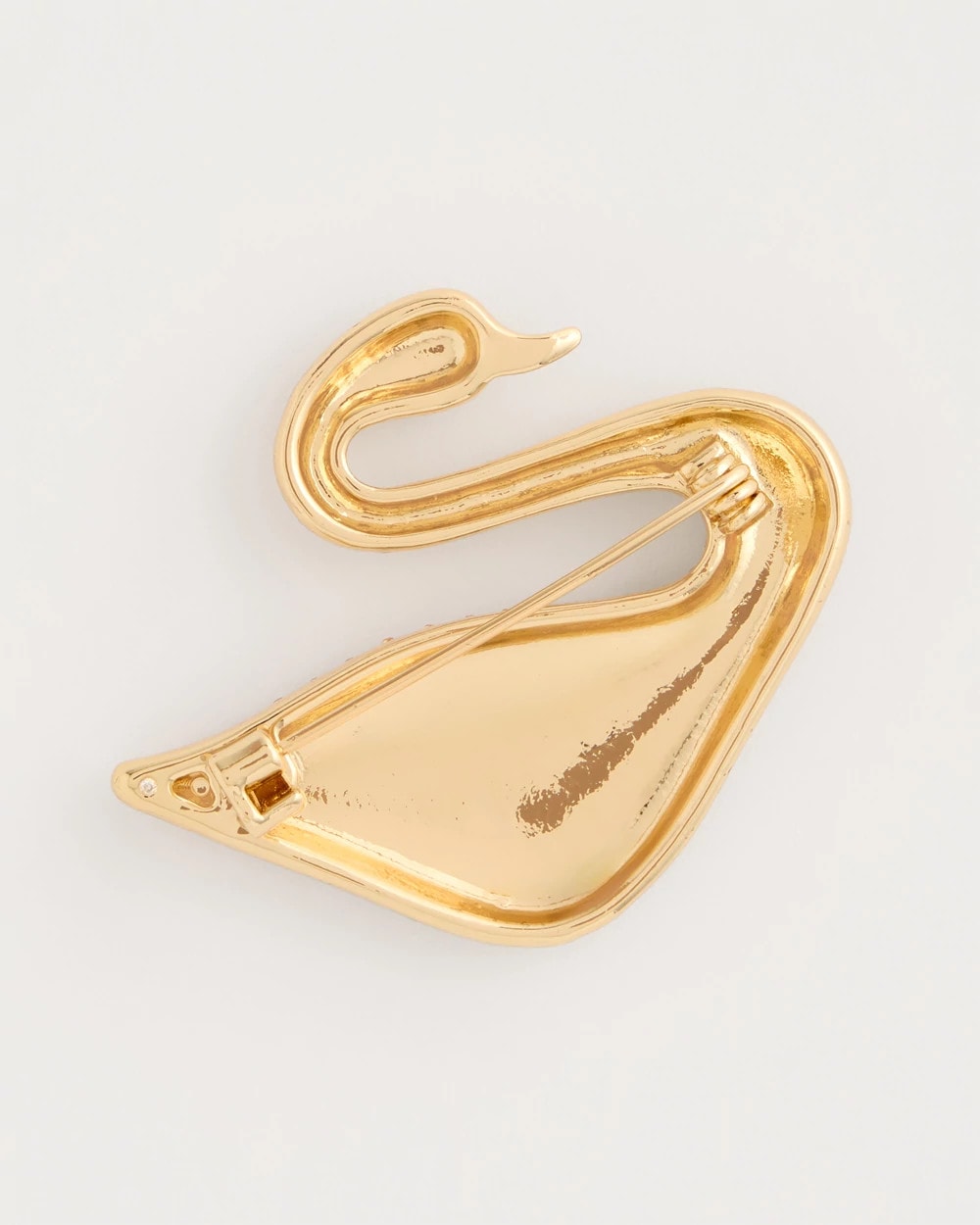 Chico's Sale Gold Sparkling Swan Brooch