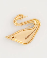 Chico's Sale Gold Sparkling Swan Brooch