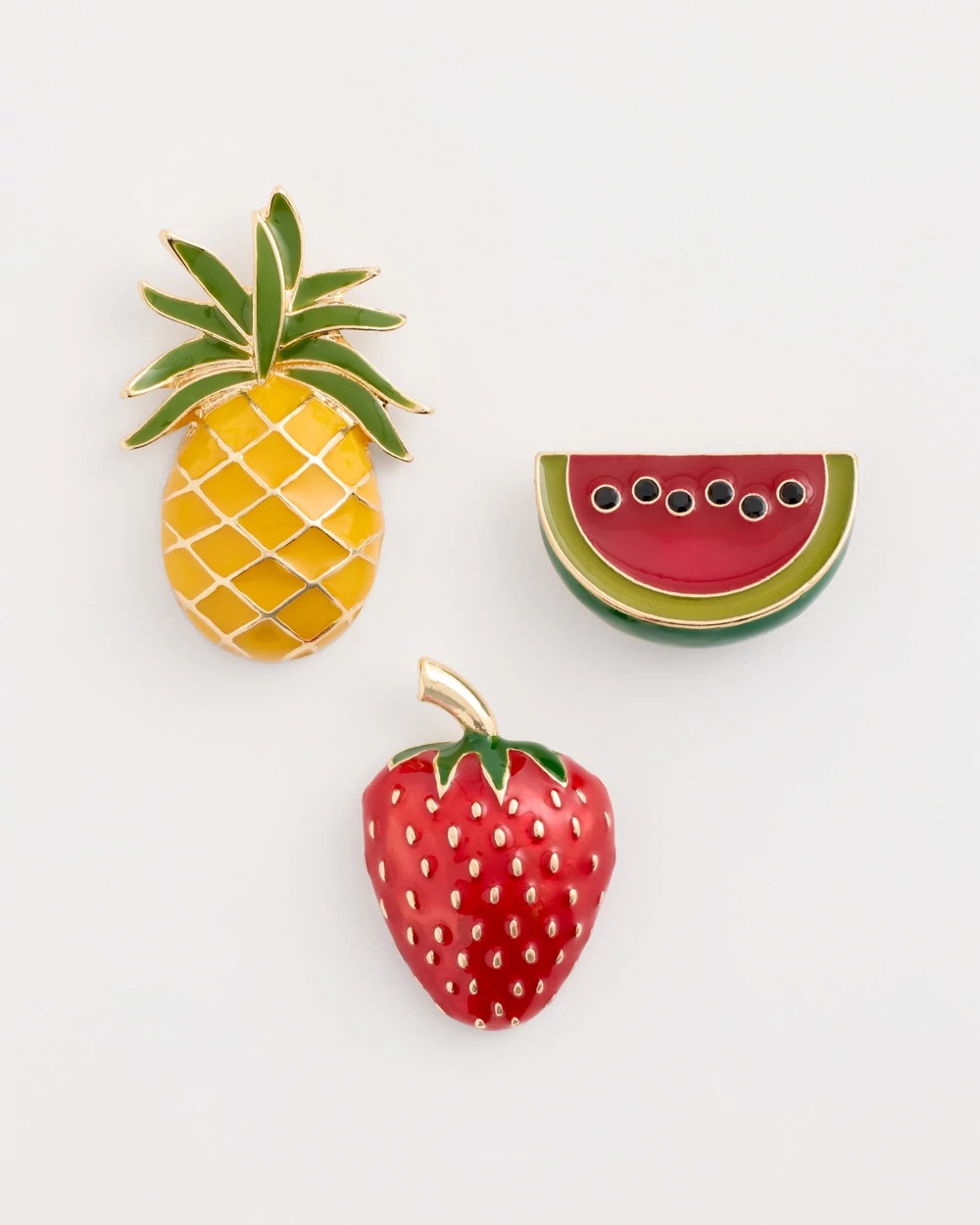 Chico's Outlet Multi Fruit Brooch Set