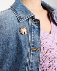 Chico's On Sale Pink Lady Bug Brooch