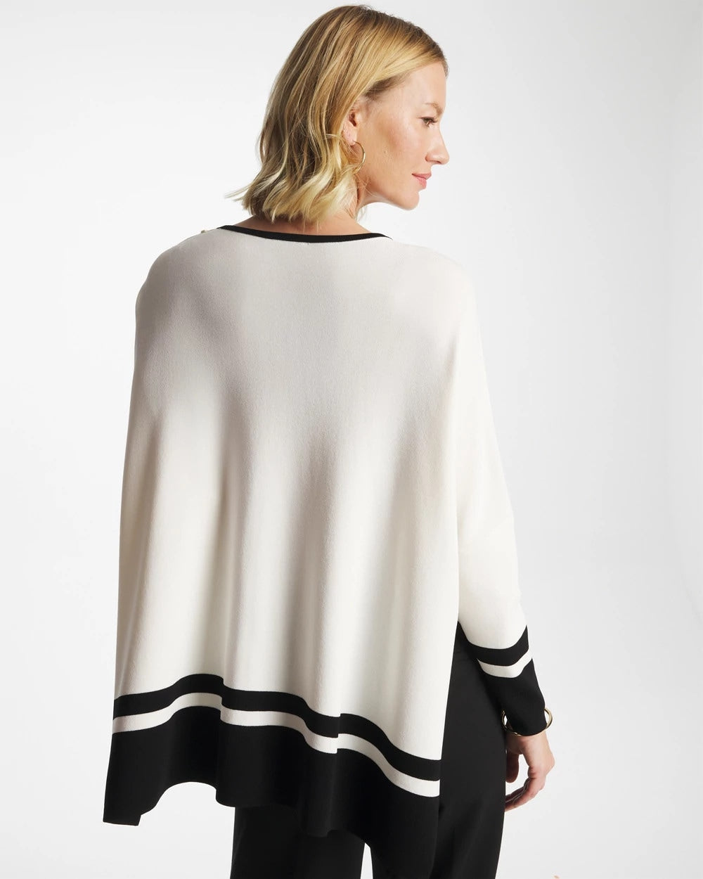 Chico's For Sale Ecru Button Detail Poncho