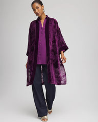 Chico's For Sale Purple Royale Floral Burnout Kimono