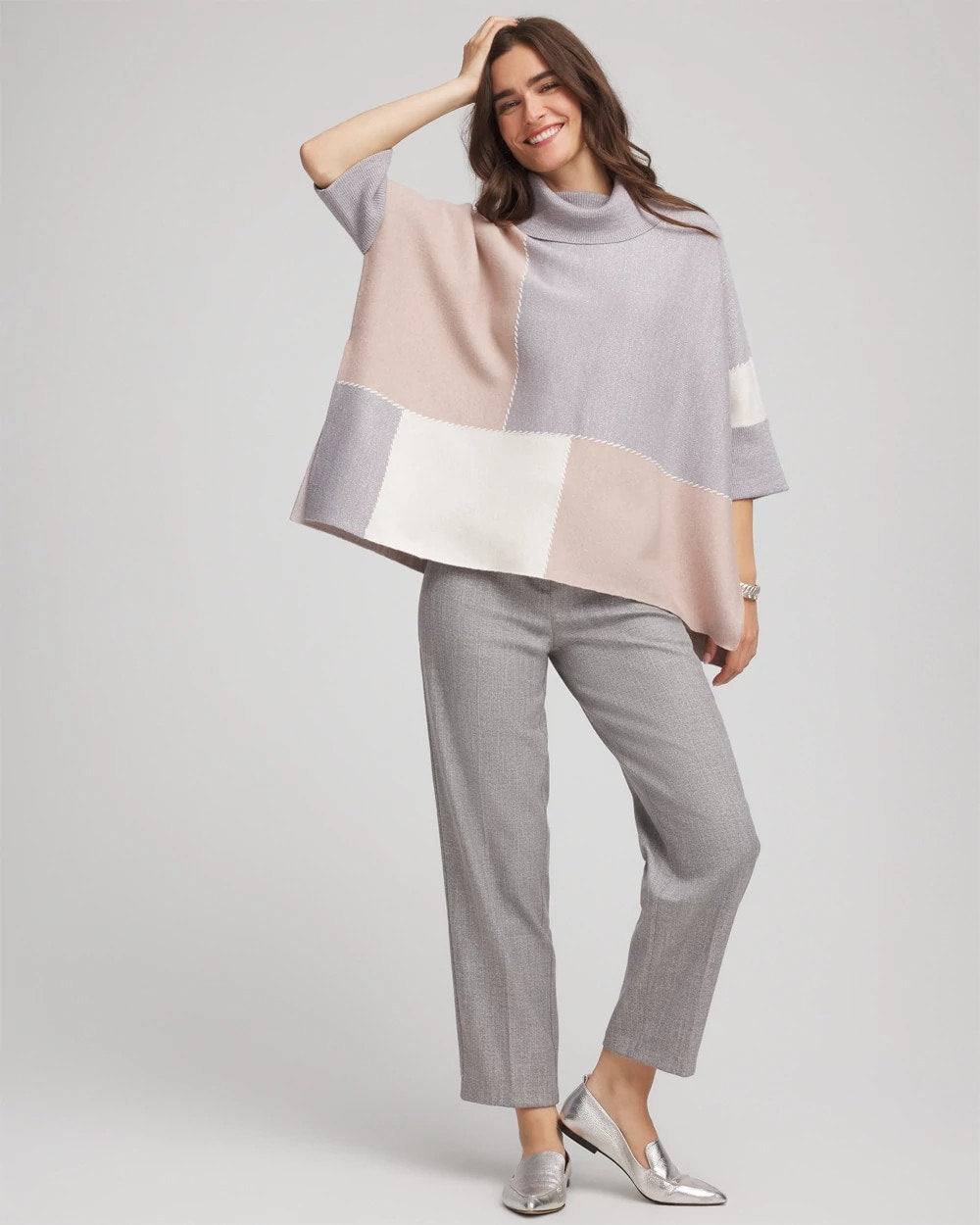 Chico's Online Birch Quilted Chic Cowlneck Poncho