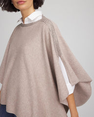 Chico's For Sale Light Taupe Heather Rhinestone Embellished Poncho