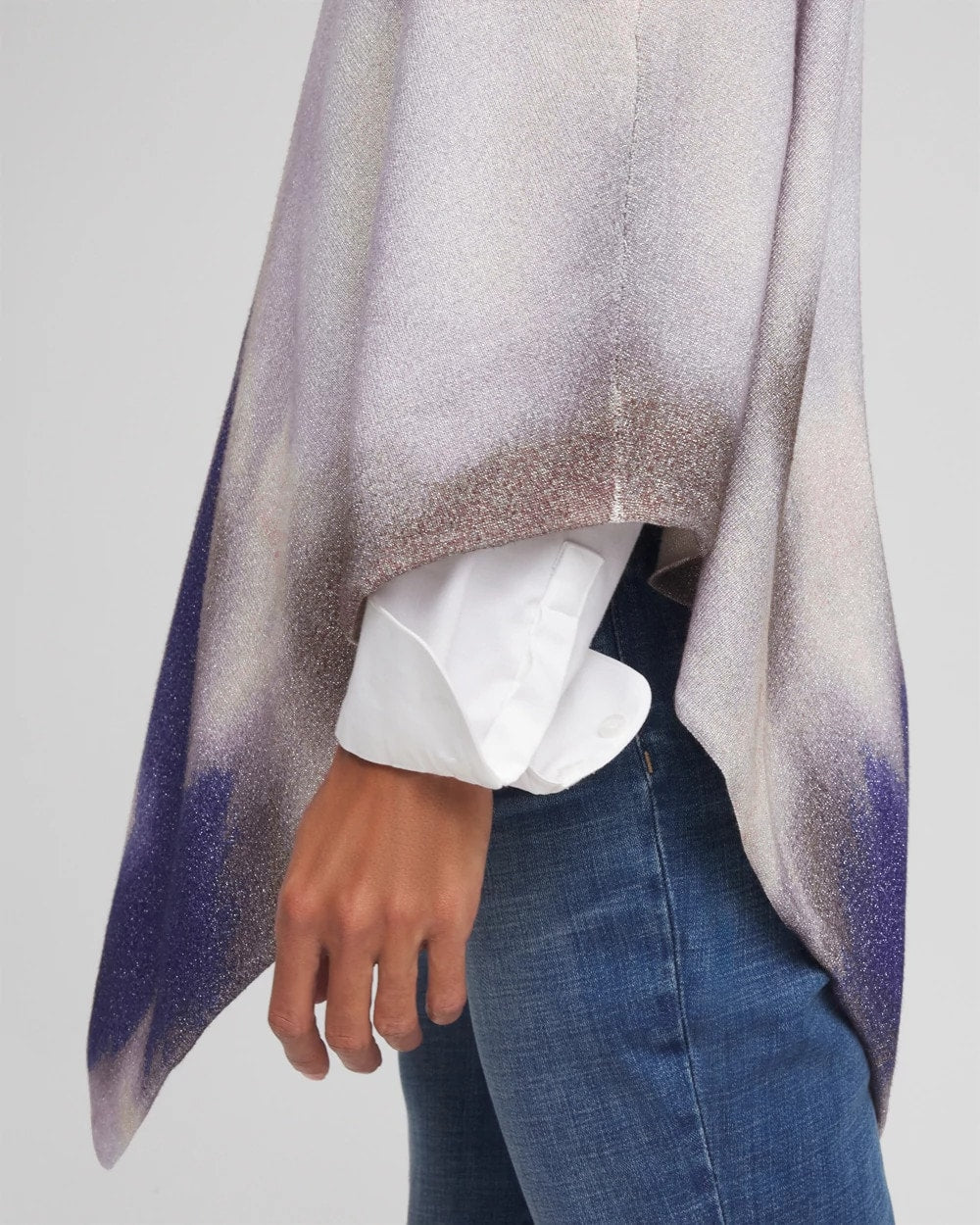 Chico's On Sale English Cream Convertible Knit Poncho