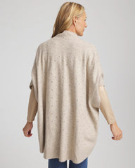 Chico's Sale Neutral Embellished Cocoon Ruana