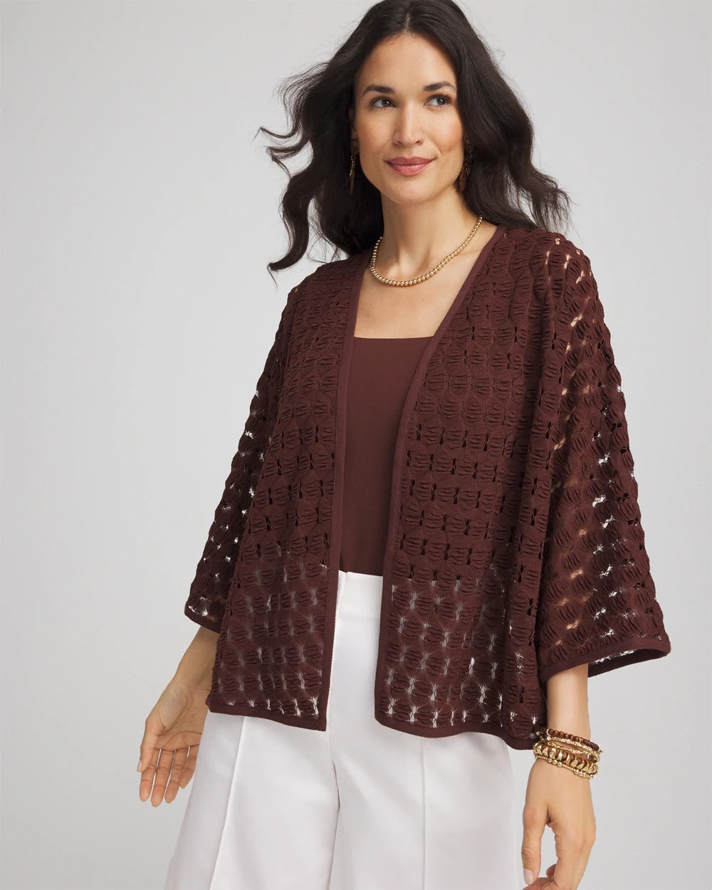 Chico's For Sale Cacao Short Woven Kimono