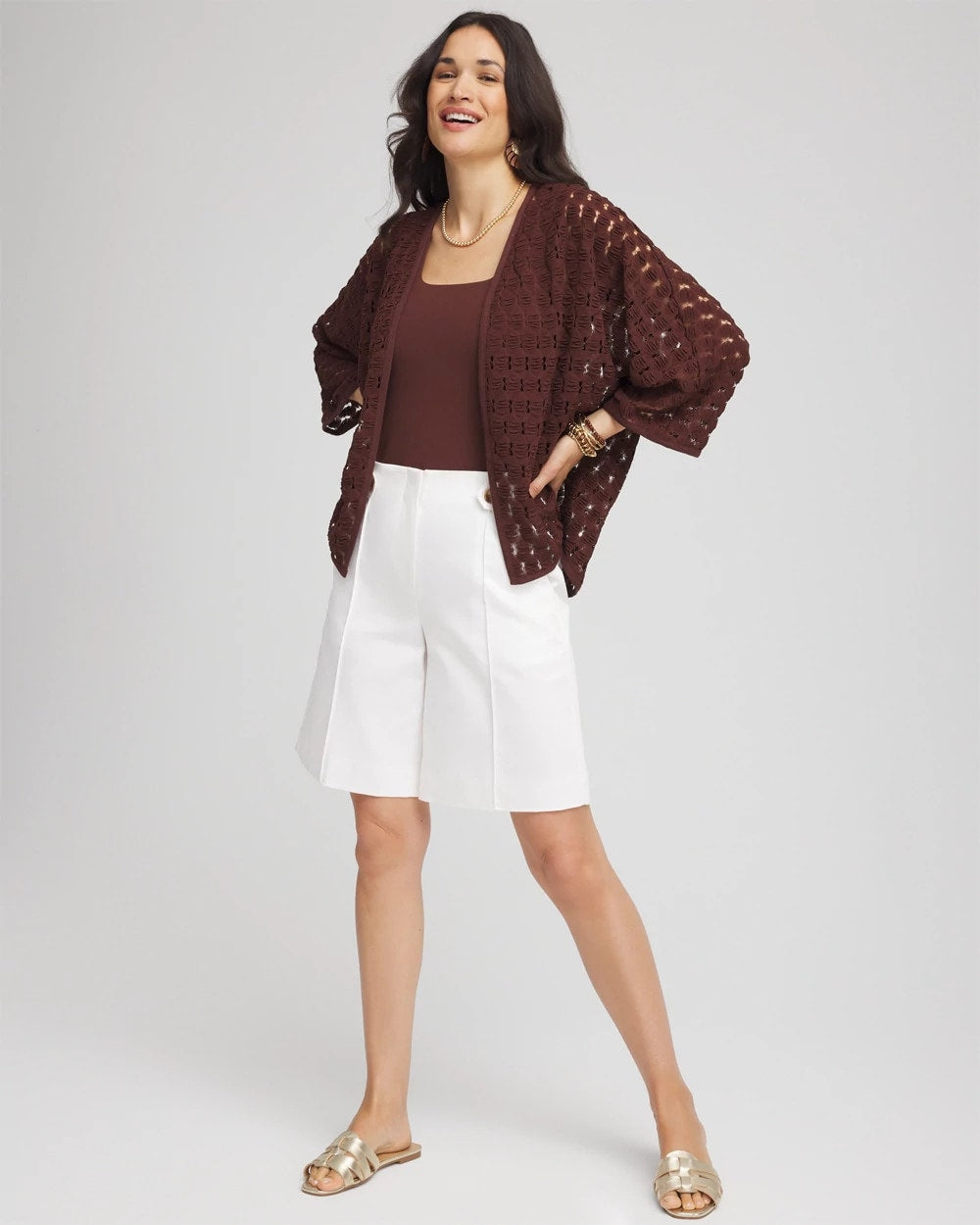 Chico's For Sale Cacao Short Woven Kimono