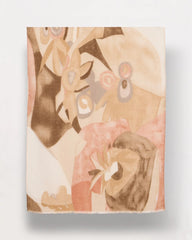 Chico's Outlet Neutral Neutral Floral Oblong Scarf