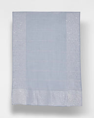 Chico's For Sale Blue Lurex Trim Oblong Scarf