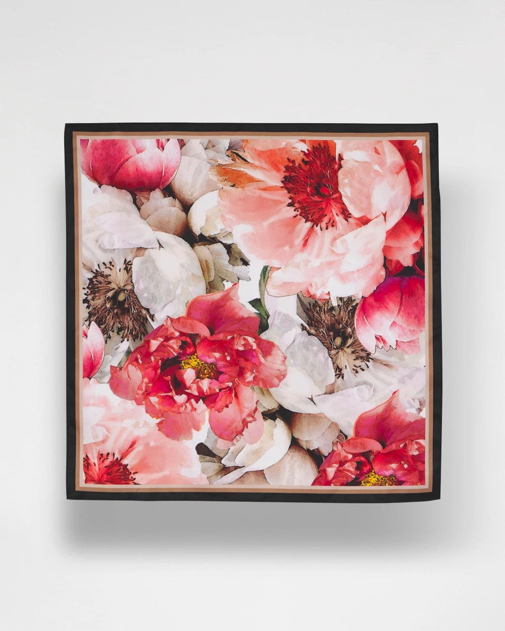 Chico's Sale Ecru Botanic Burst Square Scarf