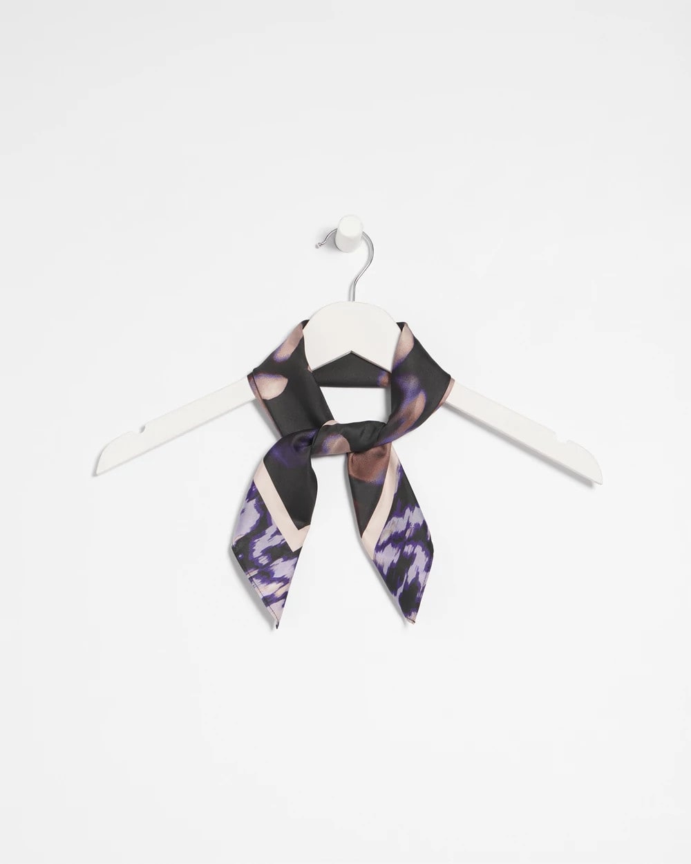 Chico's On Sale Black Fjord Flora Square Neckerchief Scarf