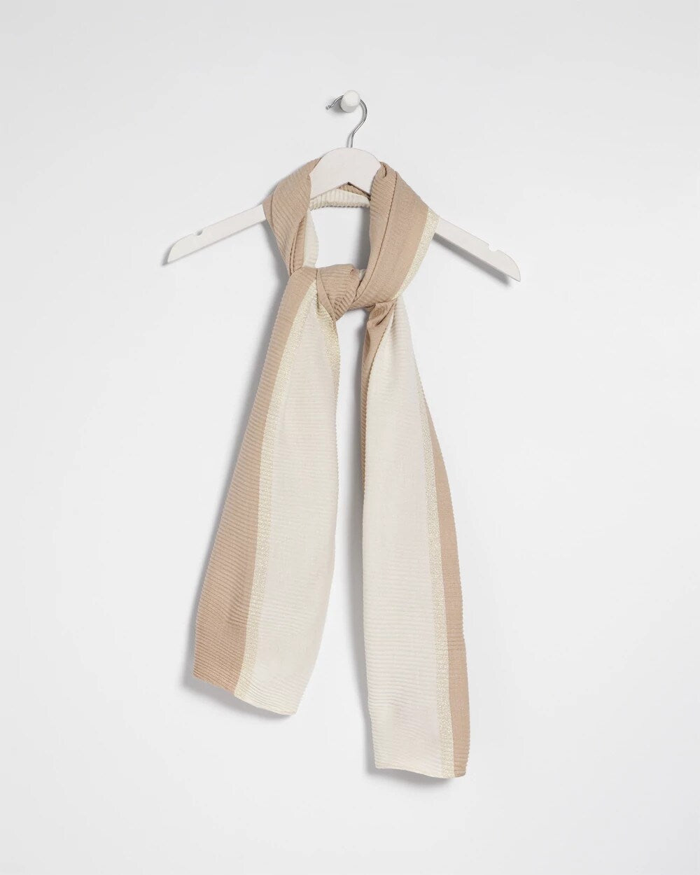 Chico's For Sale Neutral Ombre Pleated Oblong Scarf