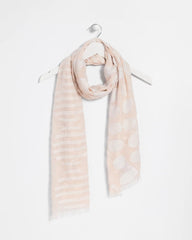 Chico's On Sale Neutral Neutral Polka Dot Oblong Scarf