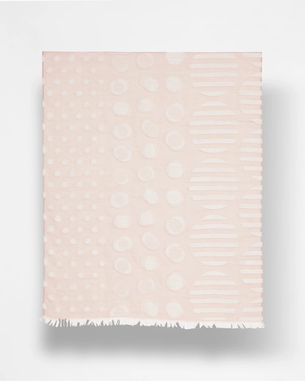 Chico's On Sale Neutral Neutral Polka Dot Oblong Scarf