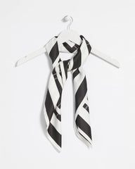 Chico's Discount Black Graphic Stitch Square Scarf