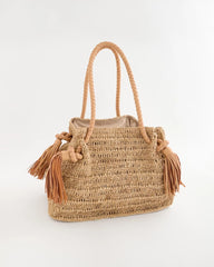 Chico's On Sale Natural Chico's x Romi Boho 4-Tassel Tote
