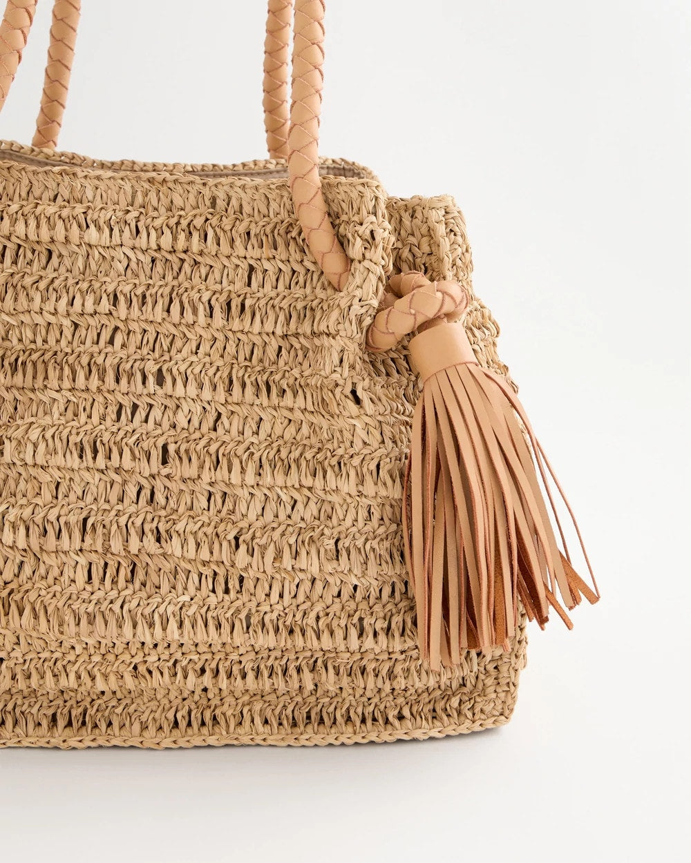 Chico's On Sale Natural Chico's x Romi Boho 4-Tassel Tote
