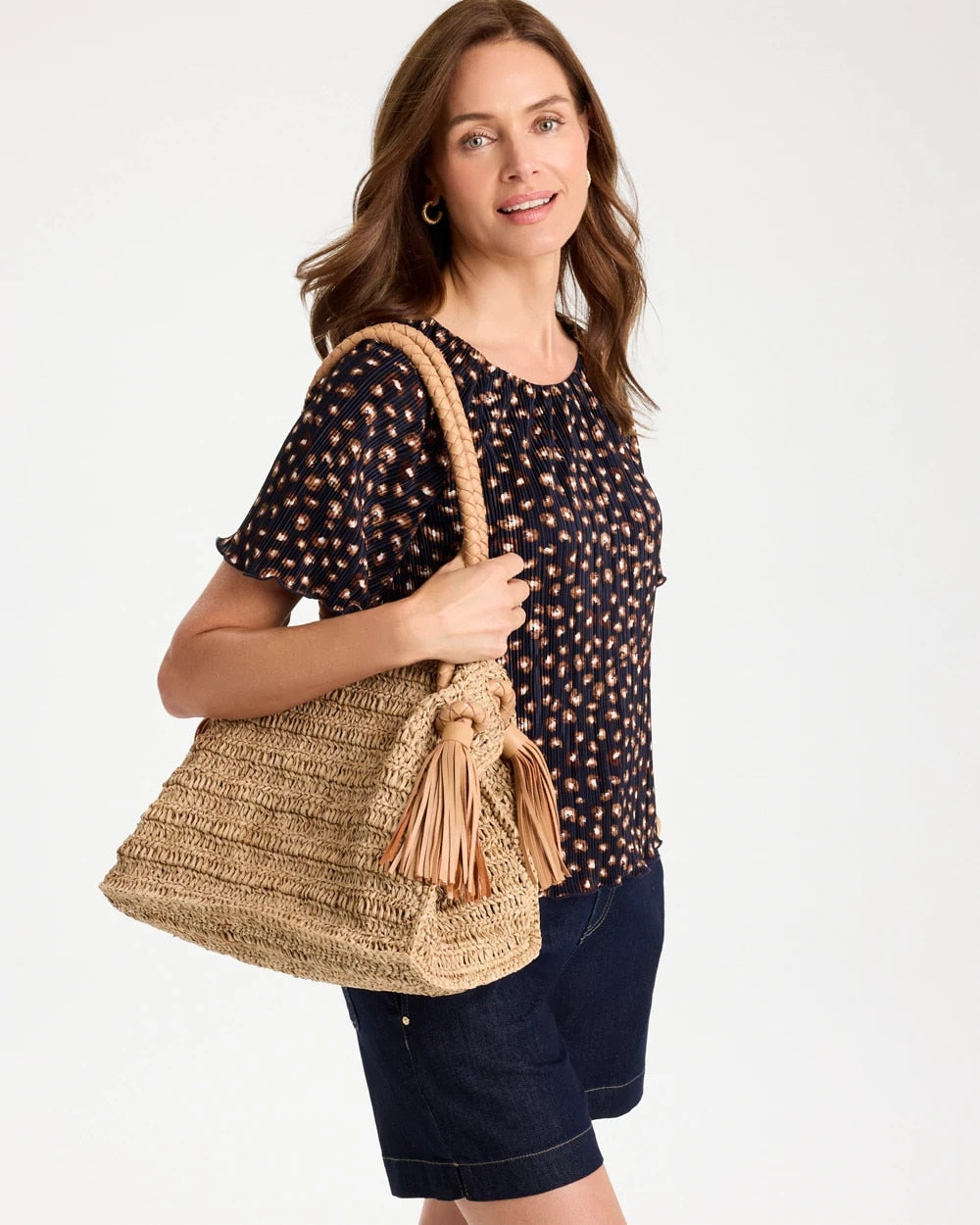 Chico's On Sale Natural Chico's x Romi Boho 4-Tassel Tote