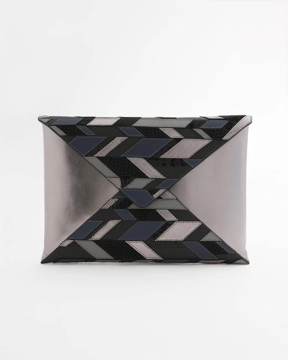 Chico's Sale Metallic Embellished Envelope Clutch