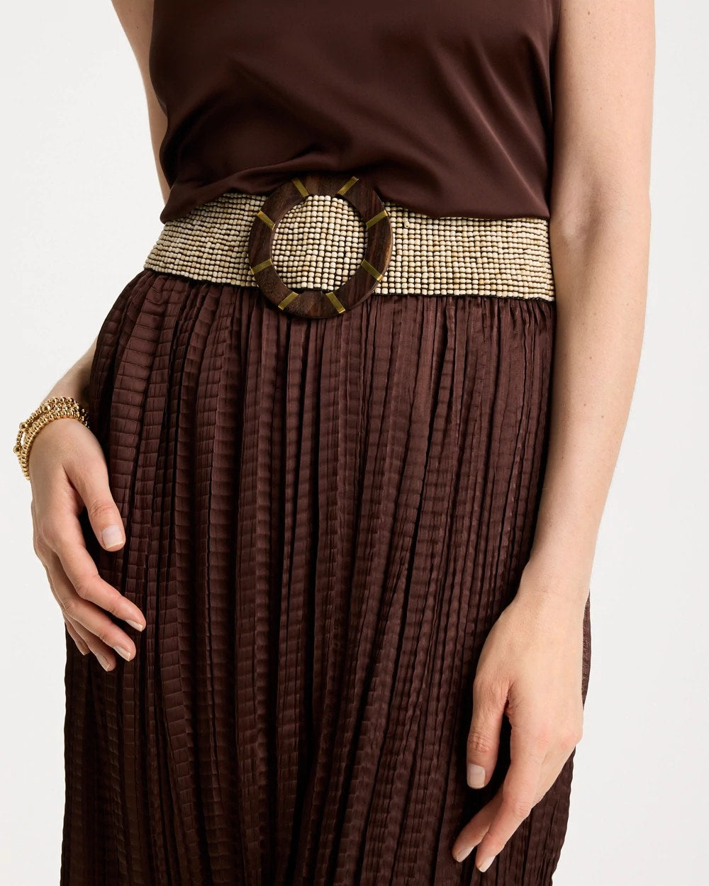 Chico's On Sale Beige Chico's x Romi Galaxy Stretch Belt