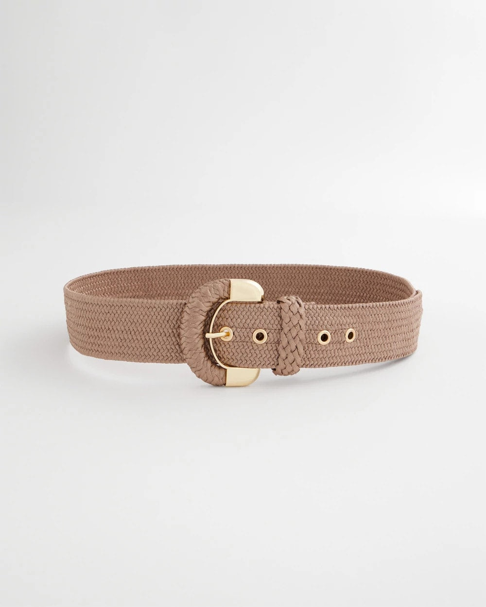 Chico's For Sale Taupe Satin Stretch Metal Belt
