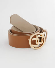 Chico's Online Neutral CC Reversible Double Keeper Belt