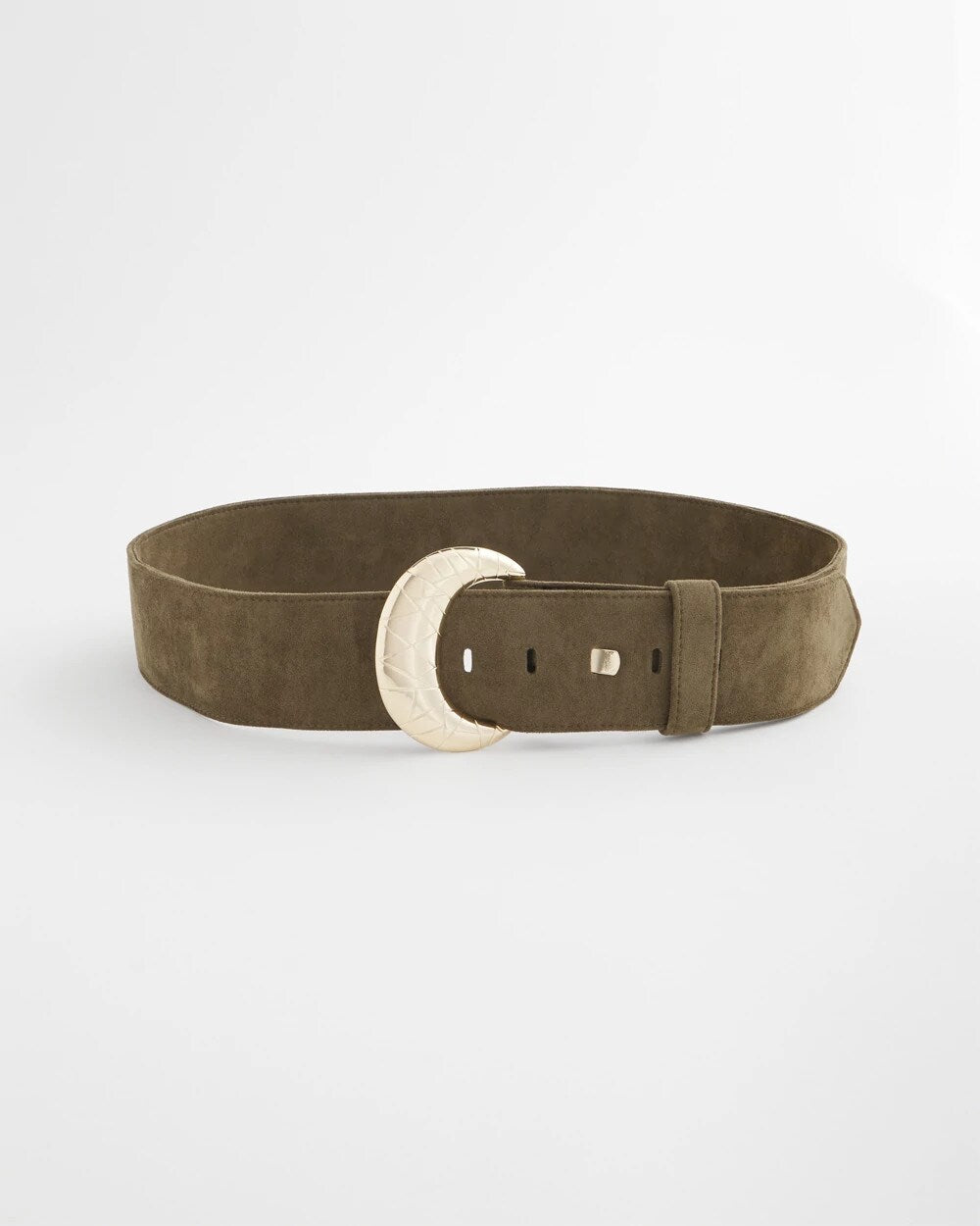 Chico's Discount Green Green Faux Suede Sash Belt