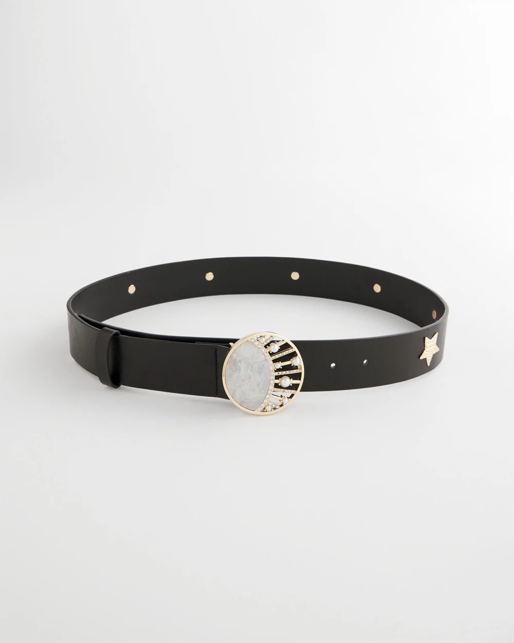 Chico's Outlet Black Moon & Stars Trouser Belt