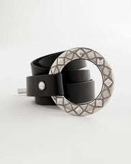 Chico's On Sale Black/Silver Silver Toggle Trouser Belt