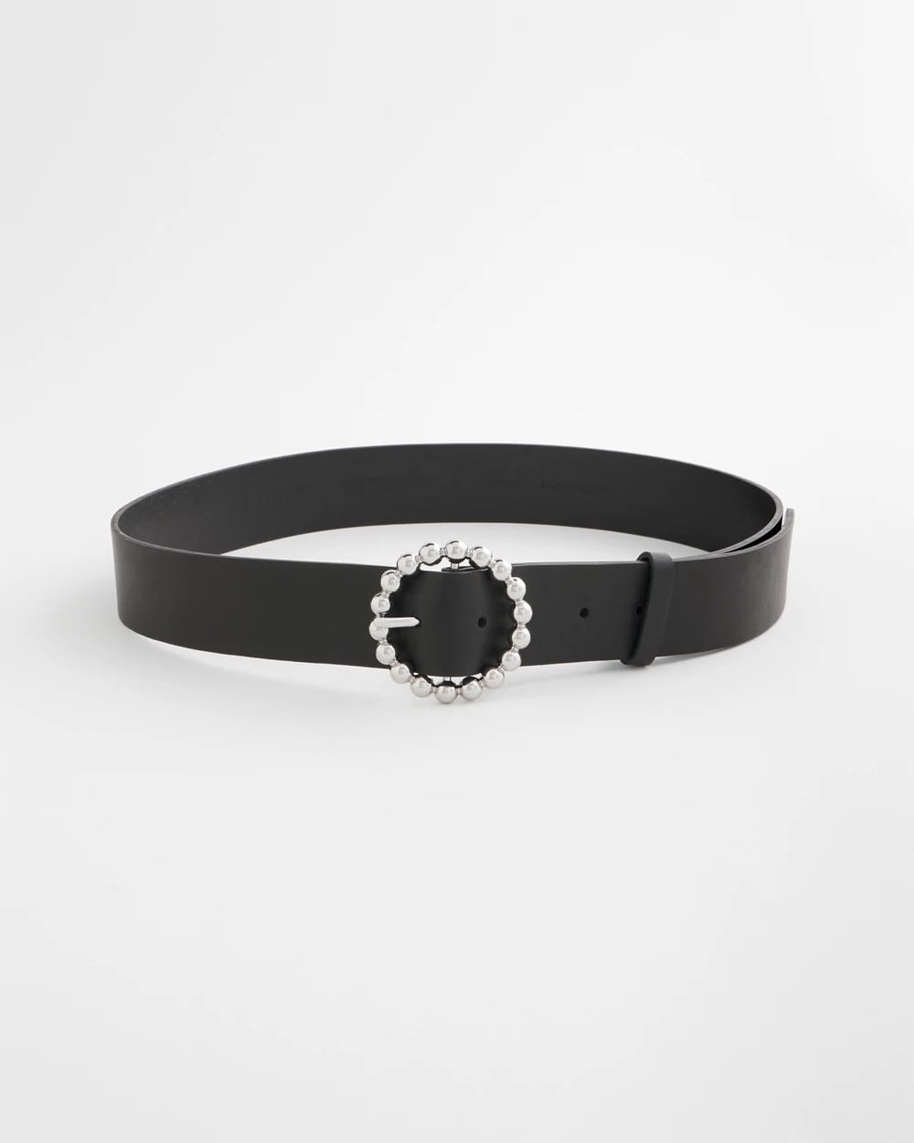 Chico's Outlet Black/Silver Silver Dot Trouser Belt