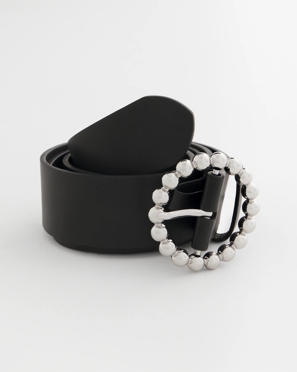 Chico's Outlet Black/Silver Silver Dot Trouser Belt