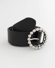 Chico's Outlet Black/Silver Silver Dot Trouser Belt