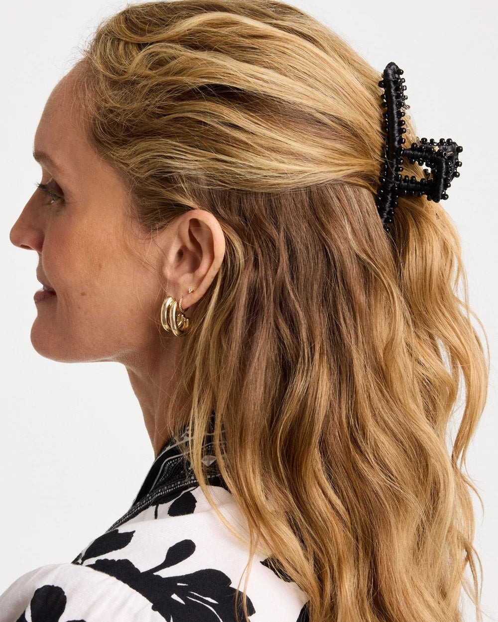 Chico's Outlet Black Black Raffia Hair Clip