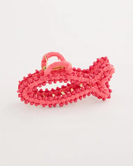 Chico's On Sale Coral Coral Fish Raffia Hair Clip