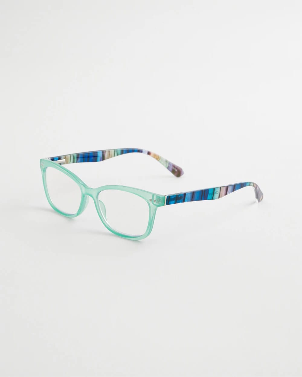 Chico's Sale Green Multi-Stripe Square Readers