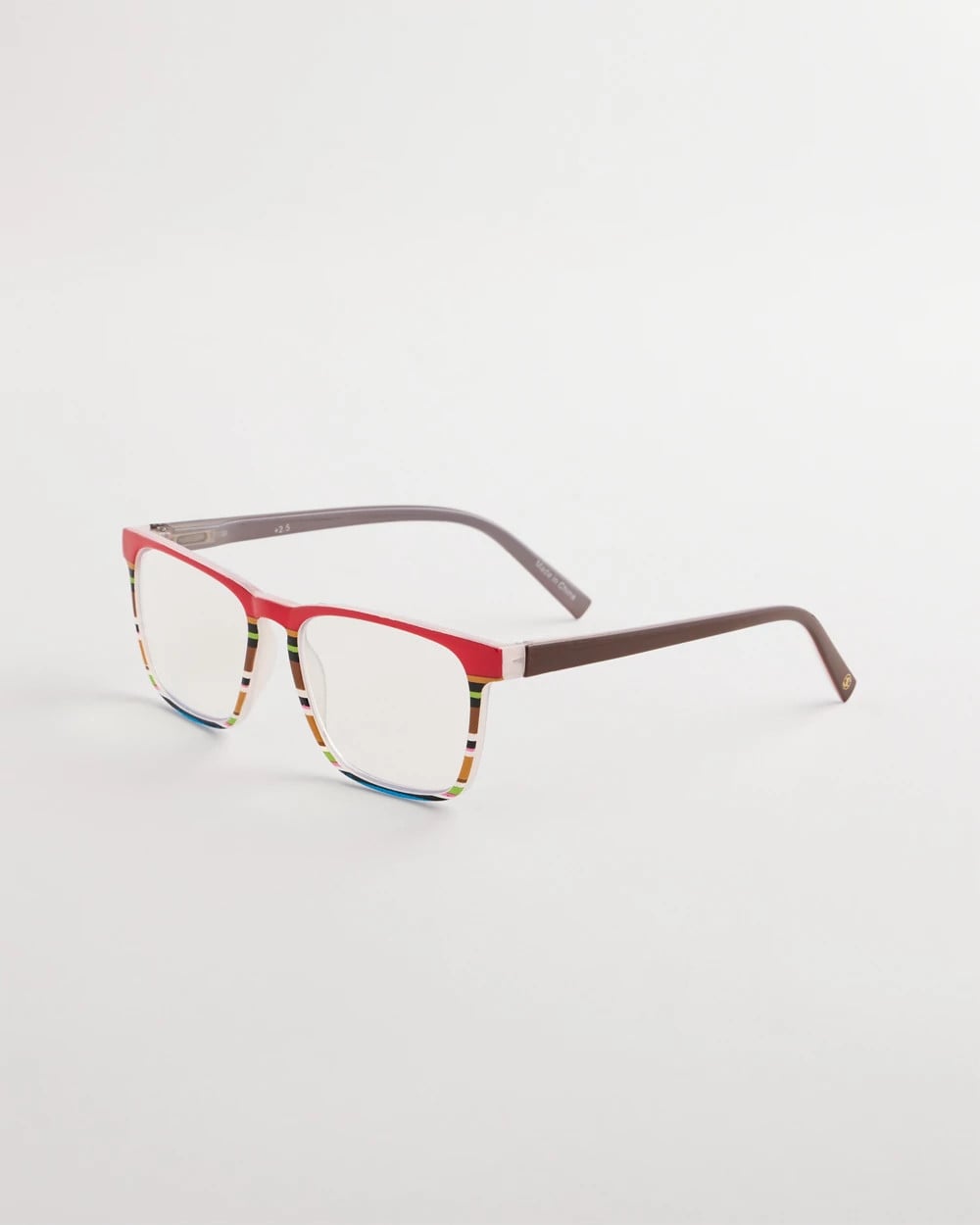 Chico's Online Multi Red Striped Readers