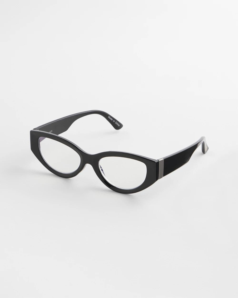 Chico's On Sale Black Cat Eye Metal Readers