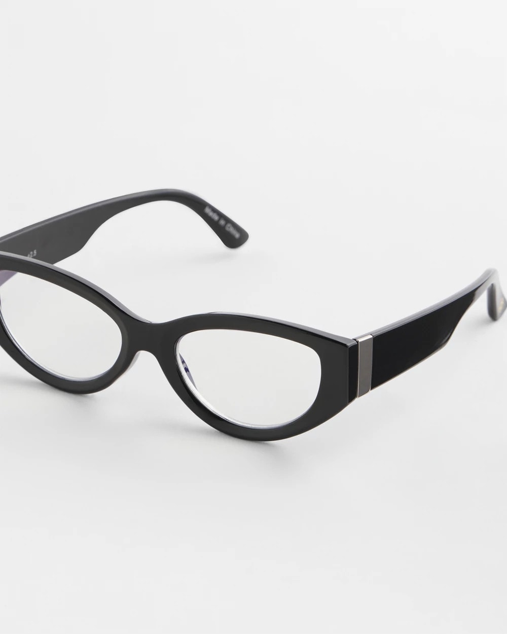 Chico's On Sale Black Cat Eye Metal Readers