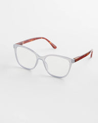 Chico's Online Light Blue Opaque Color Block Readers