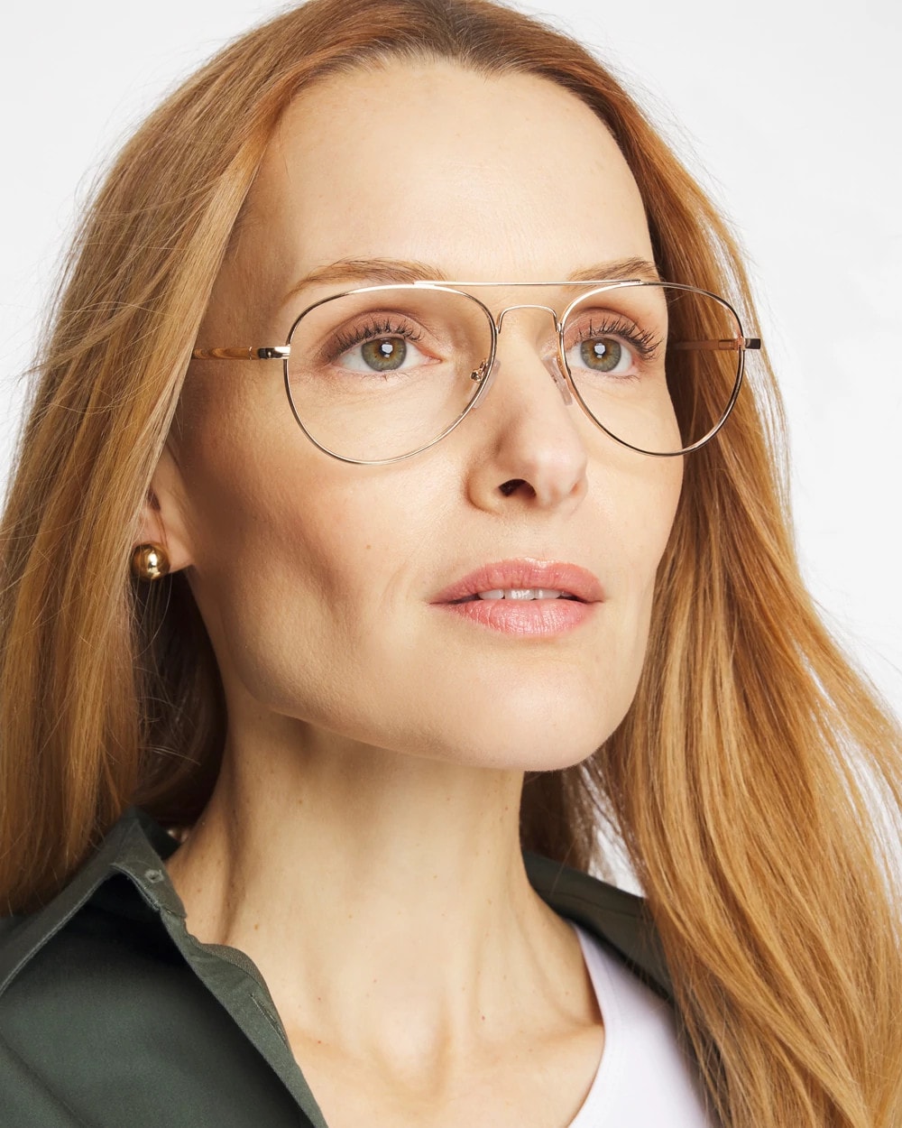 Chico's Discount Gold Metal Aviator Readers