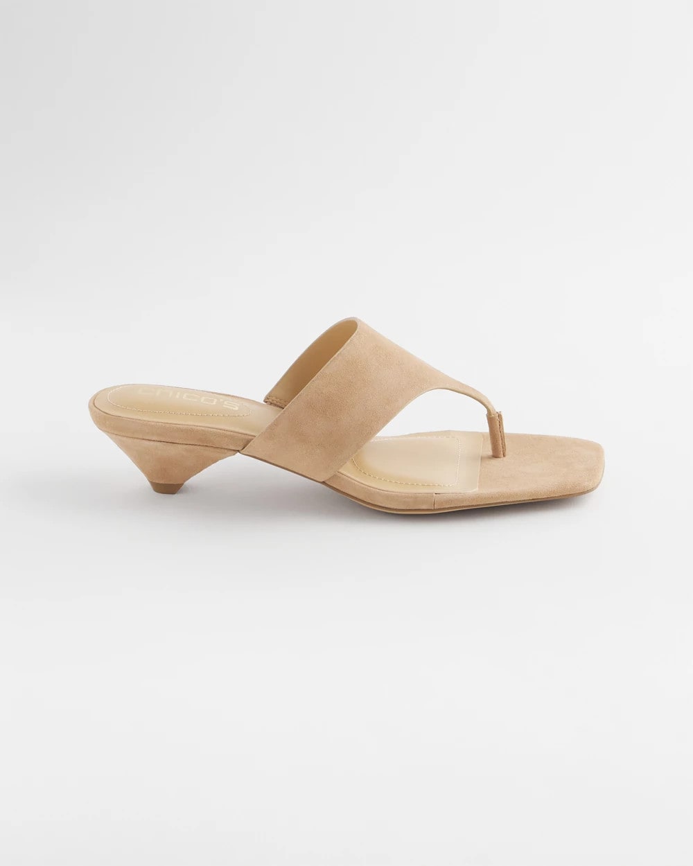 Chico's Sale Light Tan Julia Suede Kitten Heel