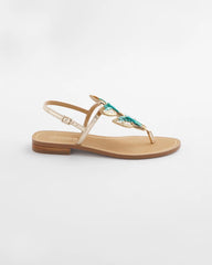 Chico's Sale Metallic Multi Butterfly T-Strap Sandal