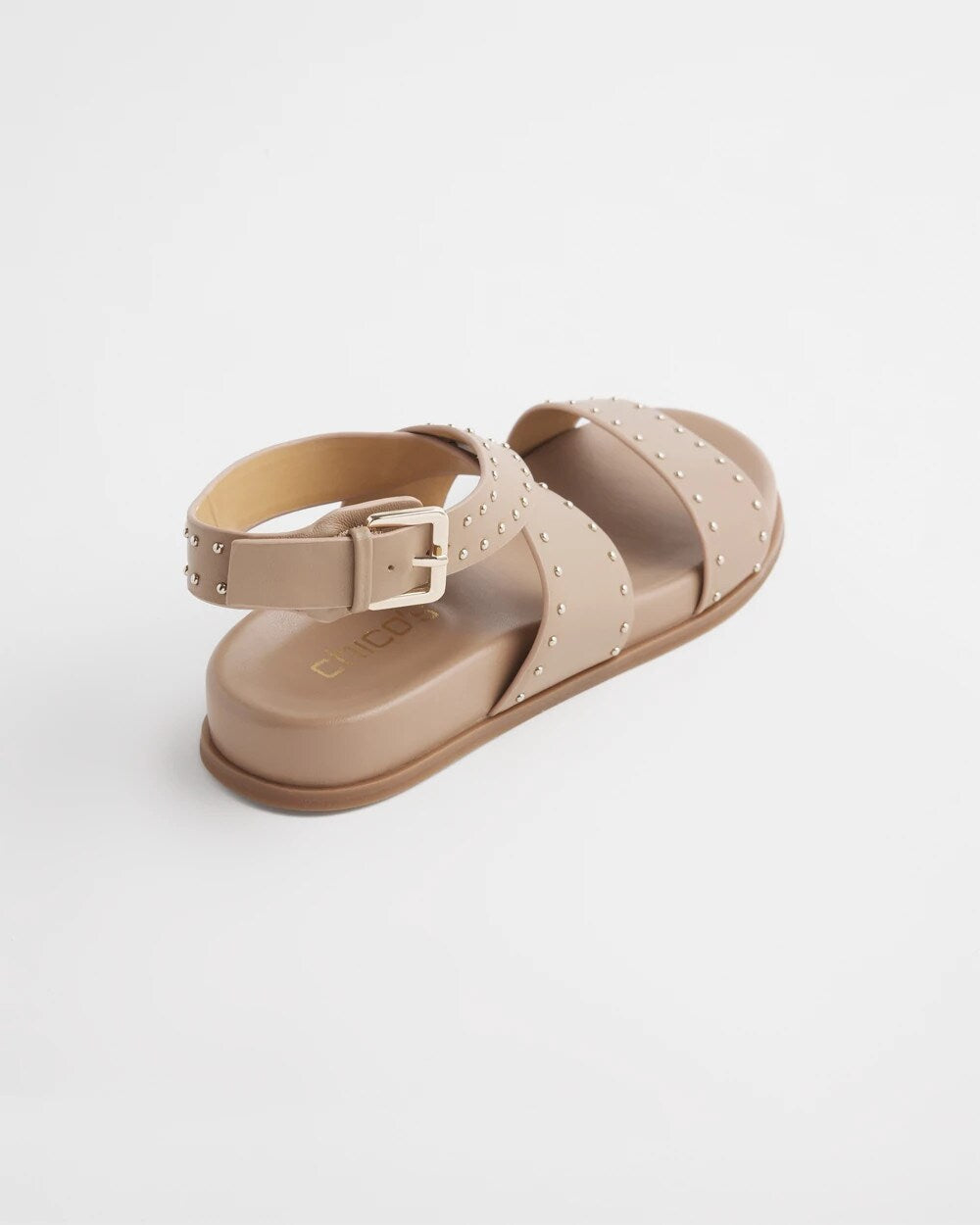 Chico's Online Dark Natural Tan Leather Sandals