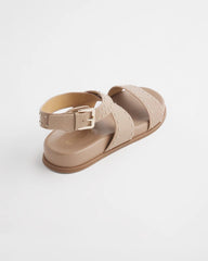 Chico's Online Dark Natural Tan Leather Sandals