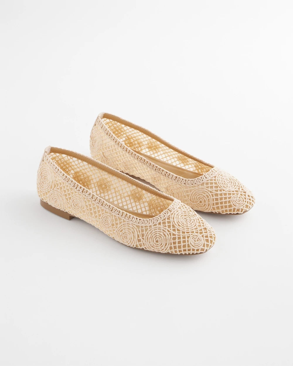 Chico's Sale Natural Cora Raffia Flats
